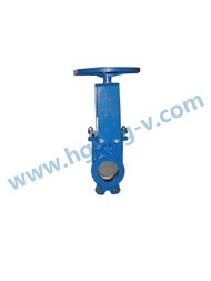 DIN ductile iron knfe gate valve